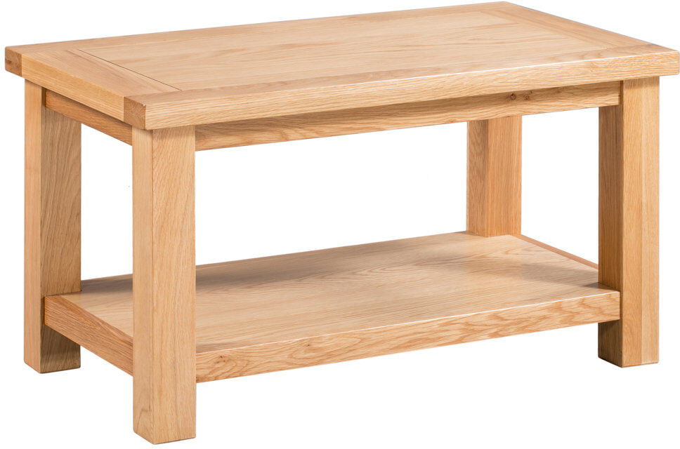 Natur Pur Four Leg Coffee Table with Storage Oak H45 x L80 x W45cm