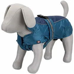 Trixie Regenmantel für Hunde Rouen Blau M (M), Hundemantel