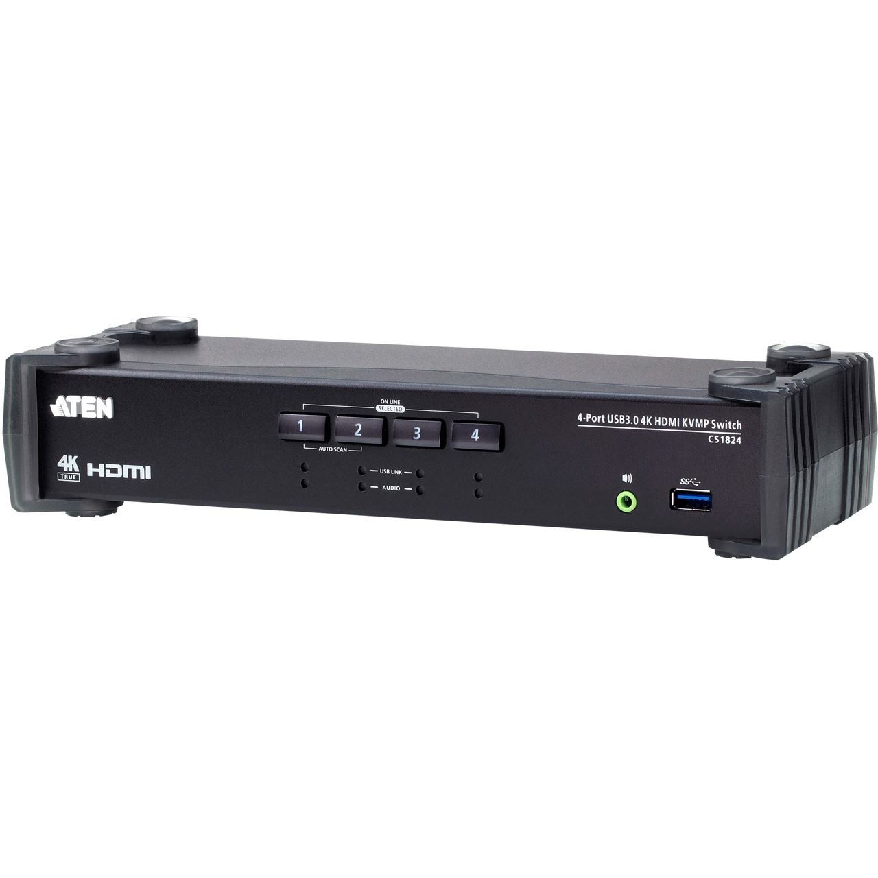 ATEN Technology CS1824 KVMP-Switch 4-fach, 4K HDMI, USB 3.0, Audio