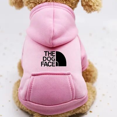 Multisell Products Hub Pet Clothes For Dogs And Cats, Autumn And Winter Sweater With Cowboy Pocket, Two Legged Sports Wind Protection pink xsold