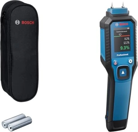 BOSCH Professional Akku-Feuchtigkeitsmesser GMP 1-13, Etui 0.601.078.000 (2 × AA)