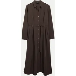Hemdblusenkleid Braun 42