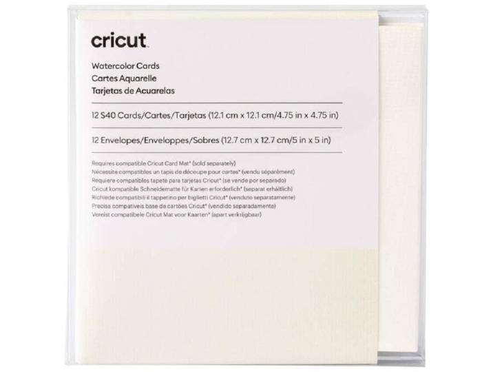 Karte Cricut Weiss Papier T 12.1 cm B 12.1 cm - Farbe: Elfenbein