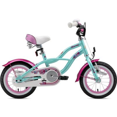 Kinderfahrrad BIKESTAR "Cruiser" Gr. 21, blau (mint), Fahrräder, Kinder, 20,6cm, 12 Zoll (30,48cm)