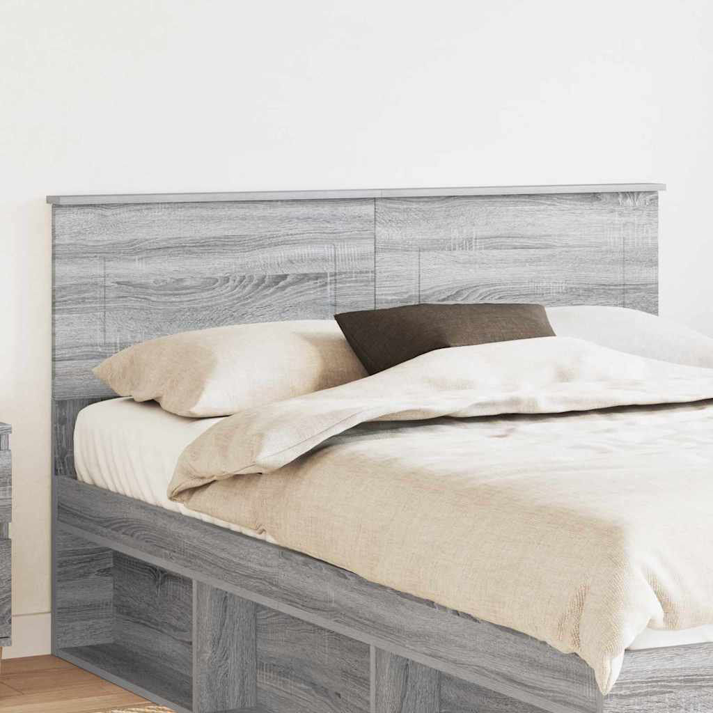 17 Stories Panel Headboard Grey Sonoma Queen
