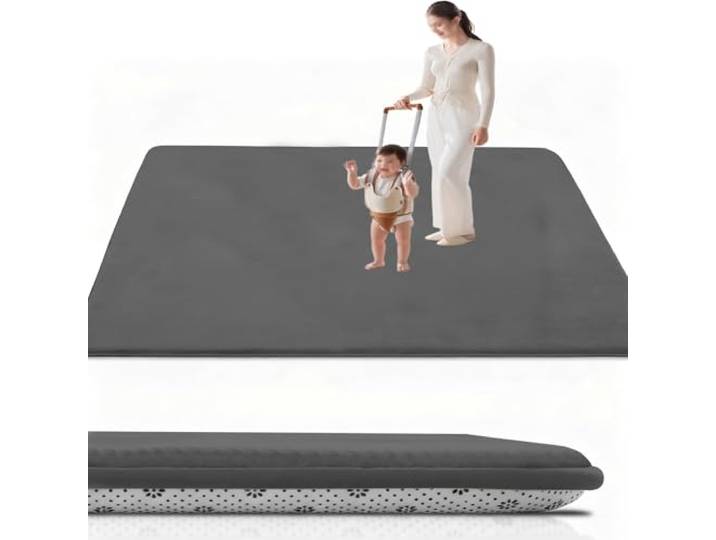 RxueSug Krabbelmatte Baby 200 x 220 cm, Spielmatte Kinder Spieldecke, Baby Spielmatte, Kinderteppich, Spielteppich, Bodenmatte Kinder Dicke 2 cm, rutschfest Seiten für drinnen und draußen