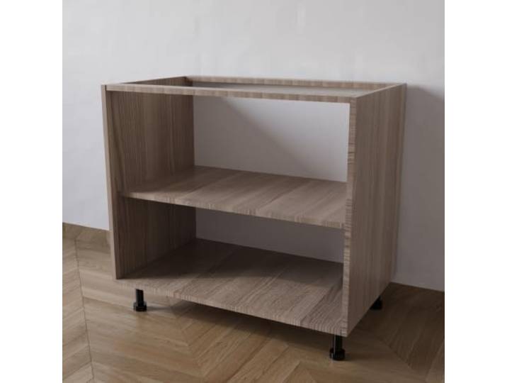 Calandrelli Küchenunterschrank 80x55,5x72 cm Ulme, ohne Türen ohne Türen, Ulme