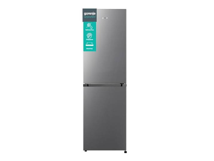 Gorenje NRK418ECS4 Kühl Gefrierkombination, 326 L, Grau