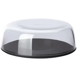 Continenta Duracore Käseglocke u. Deckelschüssel, Ø 22 cm, Vorratsbehälter, Schwarz