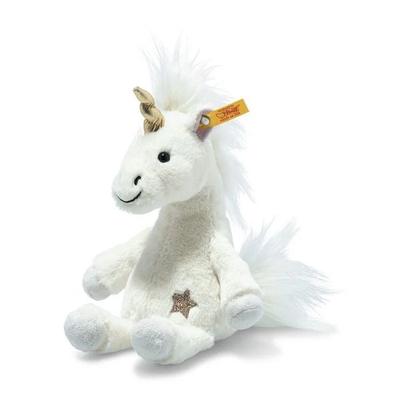 Steiff 067655 - Unica Schlenker-Einhorn, sitzend, weiß, Plüsch, 20 cm