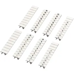 Schneider Electric NSYTRAB590 Linergy-TR, Clip in Beschriftung, horizontal schwarz bedruckt,Höhe=5mm,10 Stück mit den Zahlen 81 bis 90,in Farbe Weiß  - 10 Stück
