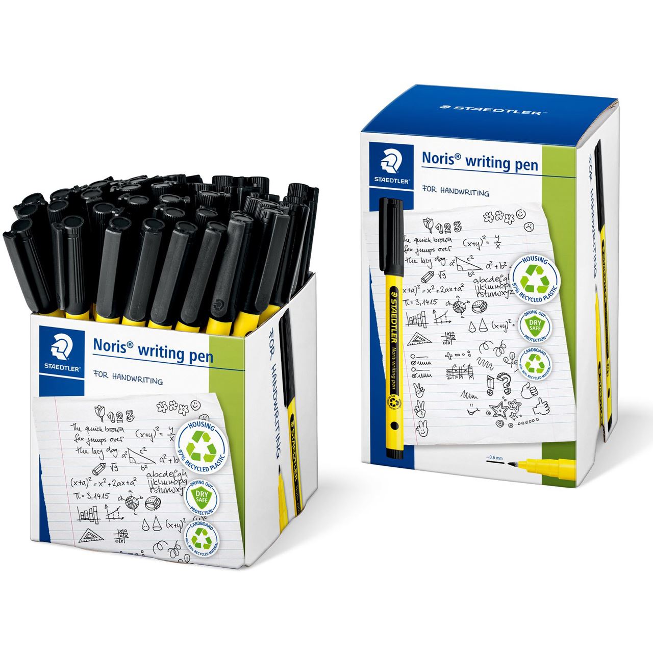 STAEDTLER Fineliner Noris writing pen 0,6mm 50Stk. schwarz retail