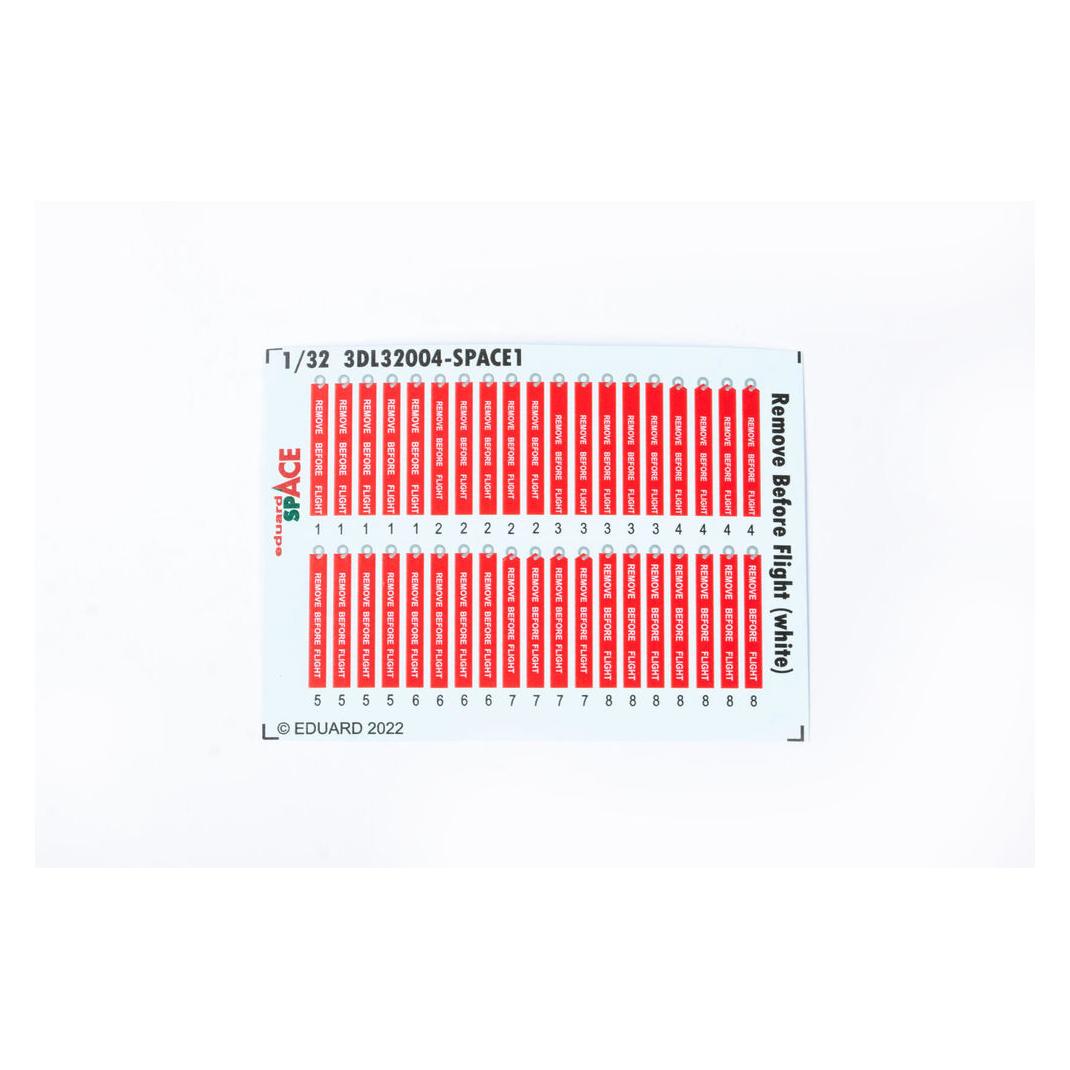 Eduard Remove Before Flight (white) SPACE (3DL32004)