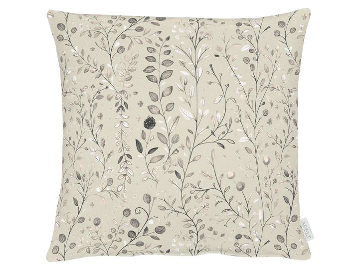 Dekokissen APELT 7400 , beige (grau, bedruckt), B:49cm H:0,5cm L:49cm, Mischgewebe, Dekokissen_Sitzkissen_Kissenhüllen, Dekokissen
