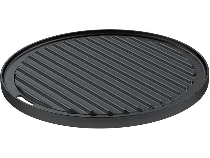 Grillplatte RÖSLE Vario , schwarz, H:1,5cm Ø:30cm, Gusseisen, Grillroste, Grillplatte, Ø 30cm, optimales Grillbranding