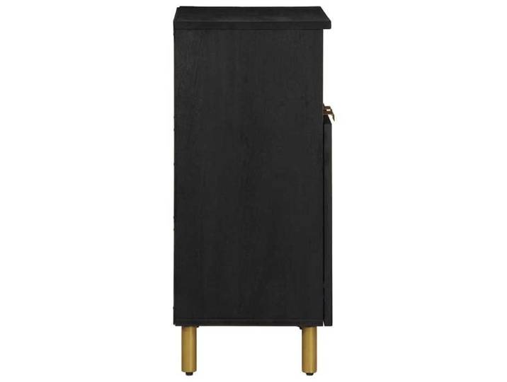 Moderne Buffet noir BURKE Armoire de salon 60x33x75 cm bois d'ingénierie AA2411