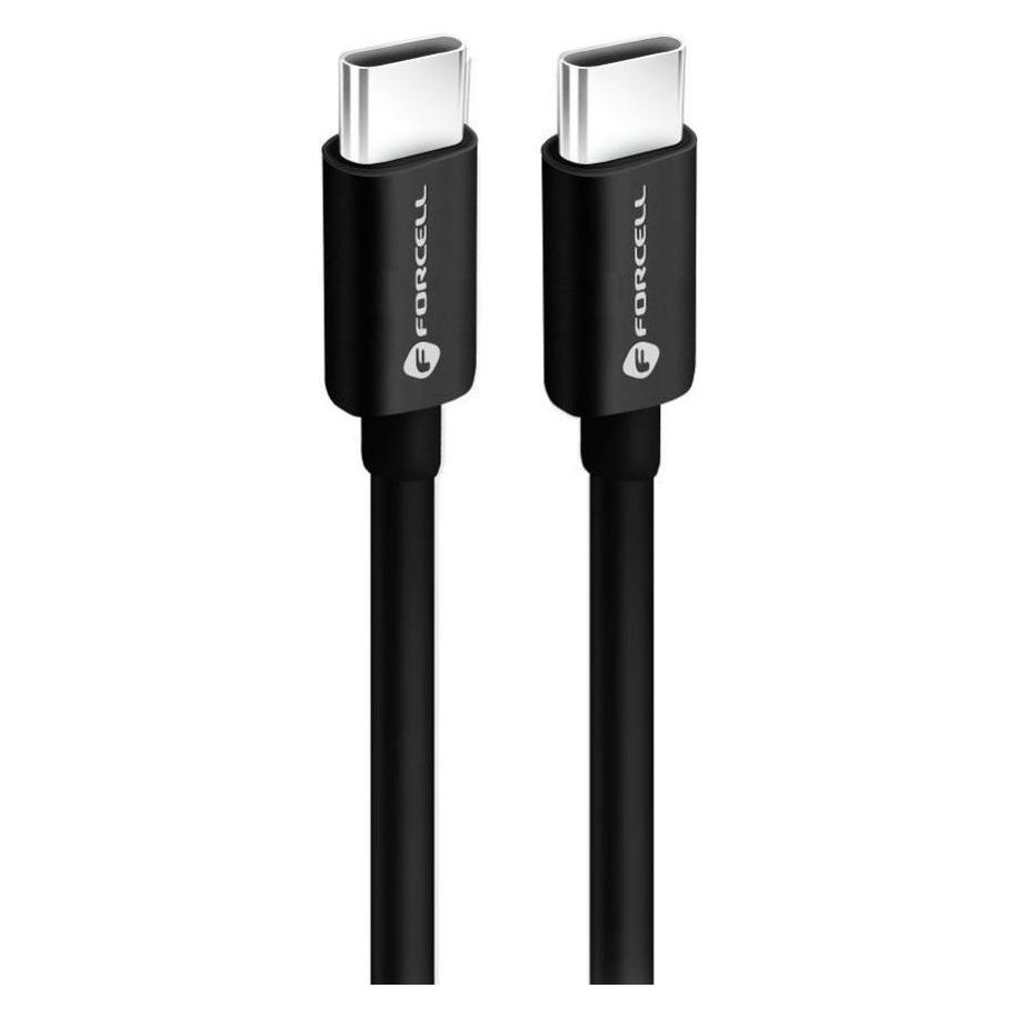 Forcell Cable F-ENERGY C338 cable Type C to Type C PD QC4.0 3A 60W 2 m black (2 m, 60 W) (48013371)