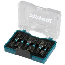 makita 6-tlg. Steckschlüssel-Satz »IMPACT BLACK« schwarz