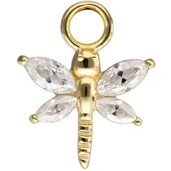 14 Karat Gold Anhänger für Clicker MOISSANIT-LIBELLE