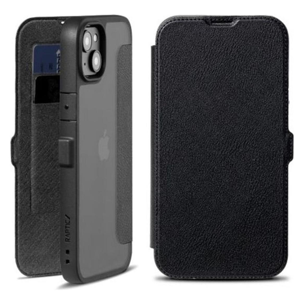 X-Doria Raptic Urban Folio Case für iPhone 14 Plus, schwarzes Flip-Cover (Apple iPhone 14 Plus) (Raptic Urban Folio for iPhone 14 Plus Black)
