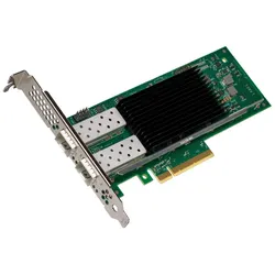 Intel E810-XXVDA2 (PCI Express 3.0 x8, PCI Express 4.0 x 8), Netzwerkkarte, Grün, Schwarz, Silber