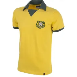 Copa Football, Herren, Fussballtrikot, Australien WM 1974 Retro Trikot (M), Gelb