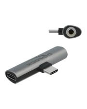 Delock Audio Adapter USB Type-C zu Klinkenbuchse und PD grau Audio/Multimedia Digital/Daten (64186)