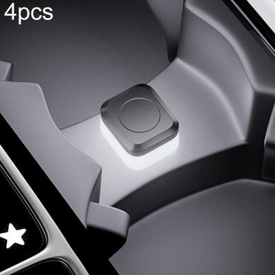 Inspired Deals 4PCS USB Car Interior LED Ambient Lights Multi Color Atmosphere Lighting Kit white Light
