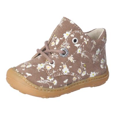 Lauflernschuh PEPINO BY RICOSTA "DOTS", Baby, Gr. 25, Leder, braun, Schuhe Lauflernschuh, Schnürschuh m. Weiten-Meßsystem, Leder, Größenschablone zum Download