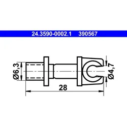 Halter Bremsleitung ATE 24.3590-0002.1 (10 Stk.)