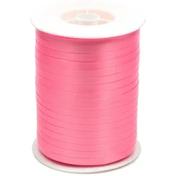 Star 500m Geschenkband Ringelband 5mm - wasserfestes Kunststoff Dekoband Schleifenband Polyband Luftballonband zum Anbinden von Luftballons Basteln Pink