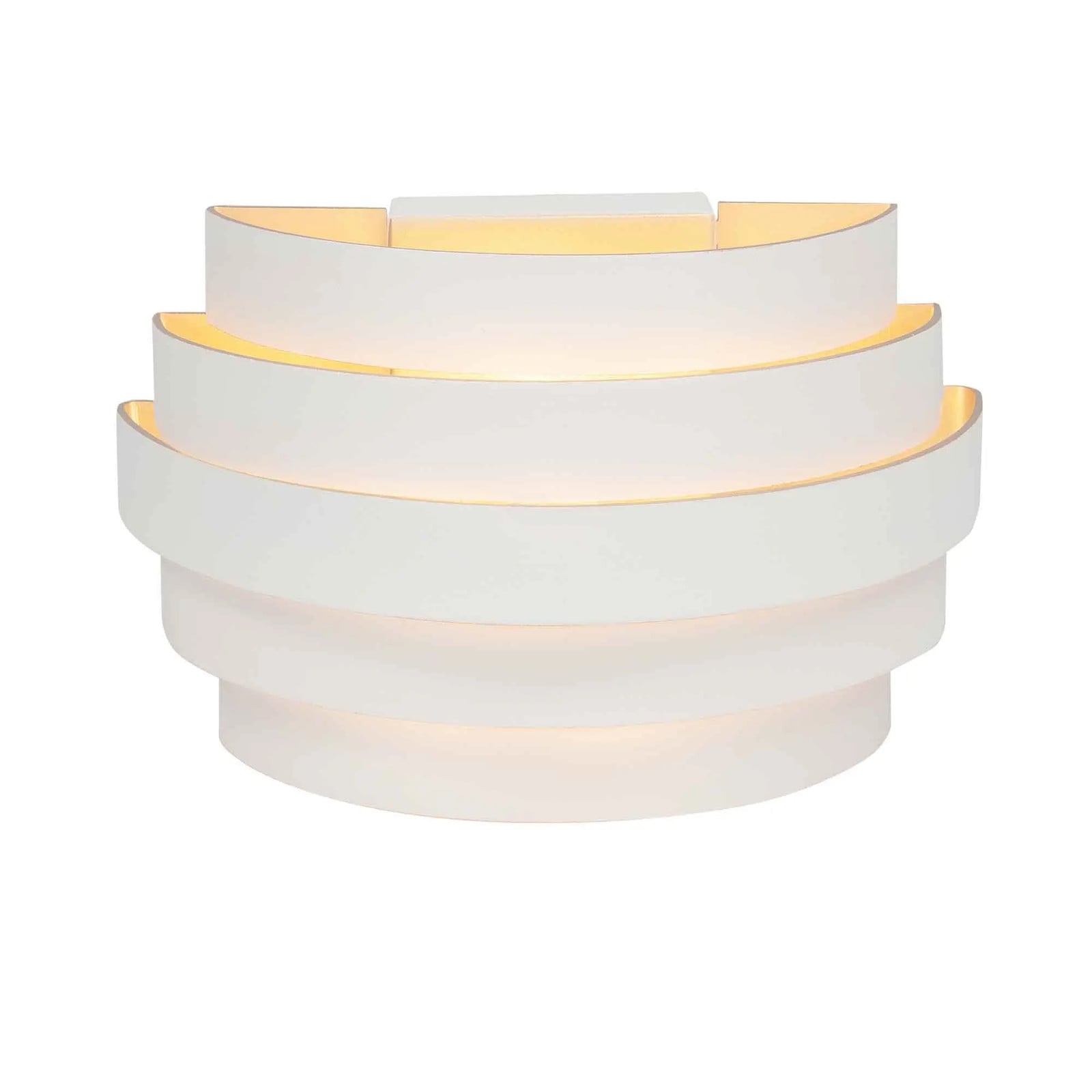 Highlight Wandlamp Scudo Design Wit en Goud met Ringvormig Aluminium 20 cm