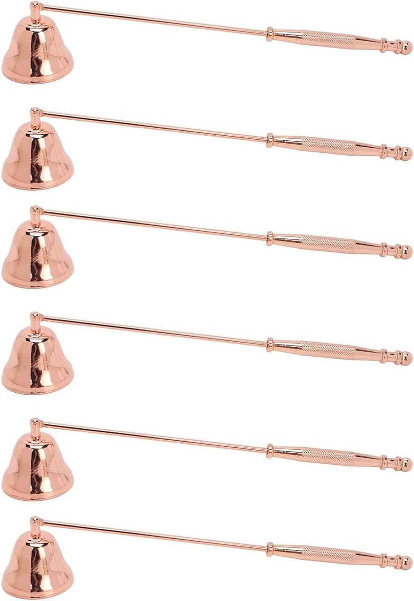 Kaars Accessoires Set met Kaars Dovers in Roségoud, 6 stuks