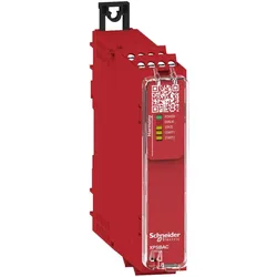 Schneider Electric XPSBAC34AP Sicherheitsrelais Harmony Basic, 1Funktion, 1Kreis/2Kanäle, PLe/Kat4/SIL3, 4S 2Ö, 48-240VAC/DC, Schraub
