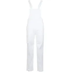 Damen Latzhose "FOOD" weiß - 36 - Weiß