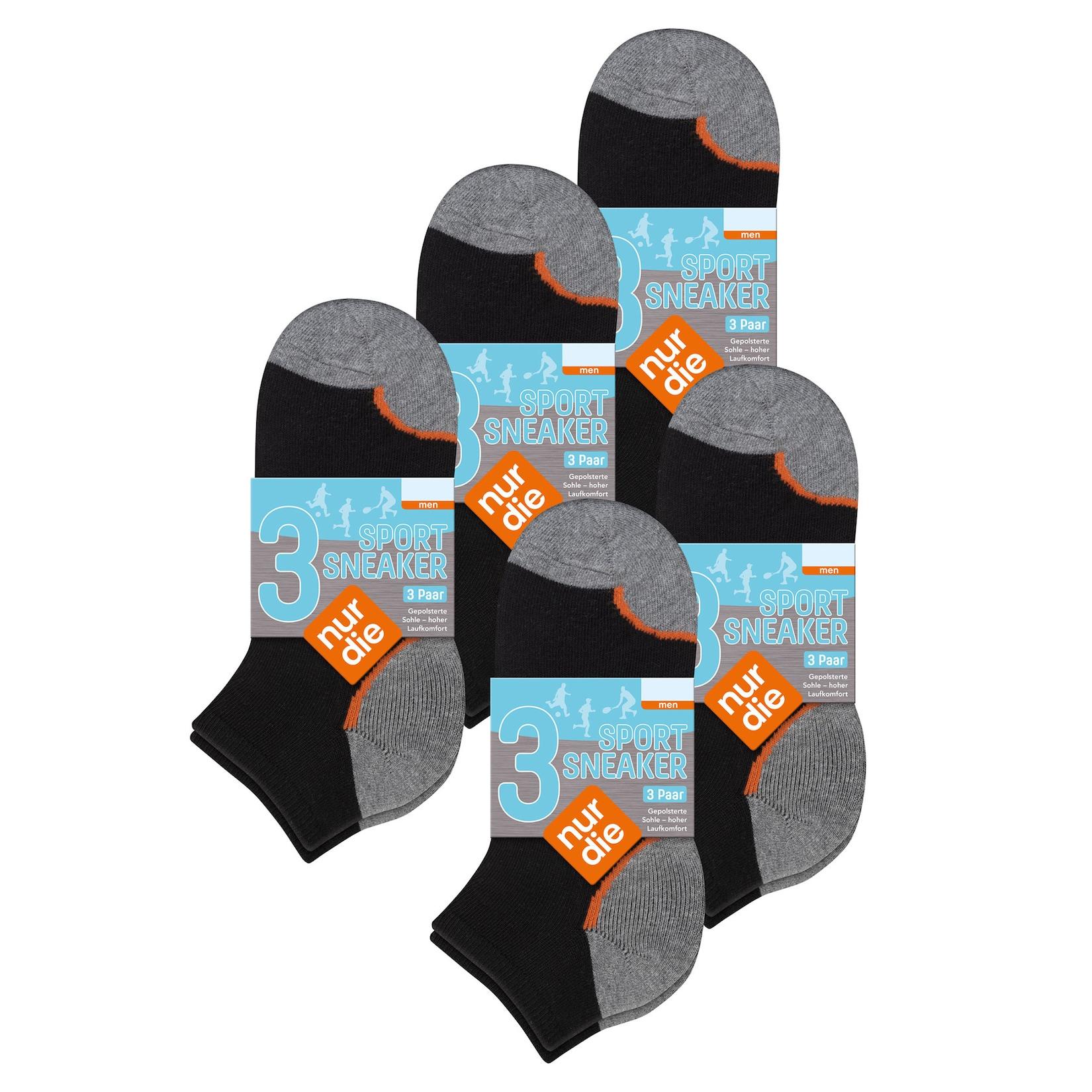 NUR DIE Herren Sneakersocken Sport und Alltag 15