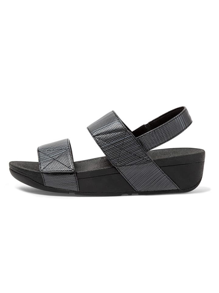 fitflop Keilsandaletten in Schwarz - 36
