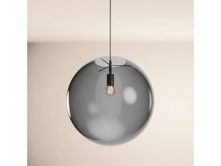 s.luce Orb Glaskugel Galerieleuchte 5m Abhängung Schwarz Galerielampe Hängelampe Orb/Farbverlauf, Farbe:Rauch, Größe:Ø 50cm