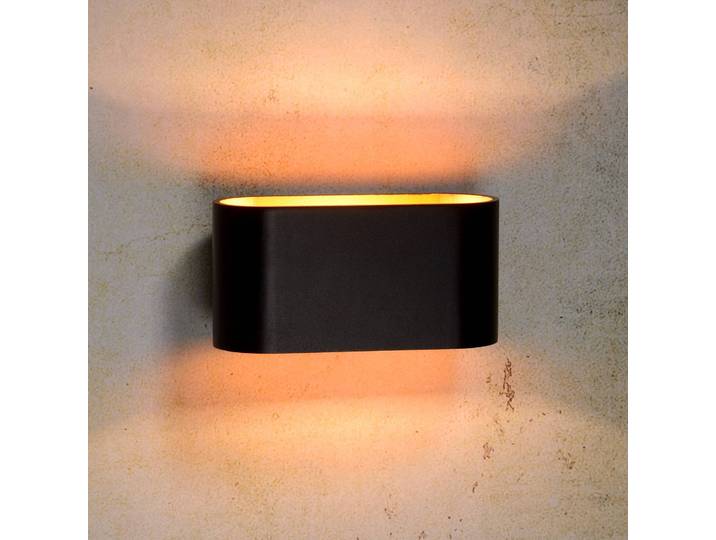 Lucide Wandleuchte Xera, dimmbar, schwarz, für Wohn- / Esszimmer, Aluminium, Modern