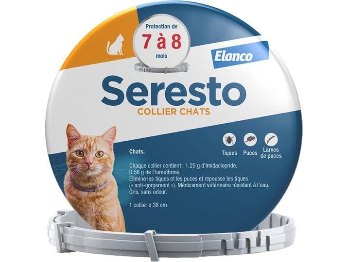 Seresto® Chat – Collier Anti-Puces et Anti-Tiques pour Chats