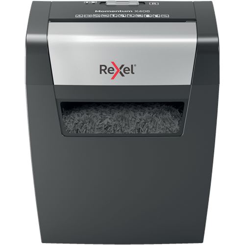 Rexel Aktenvernichter Momentum X406, Partikel 4 x 28 mm