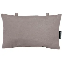 Natura Punto, Dekokissen, 2er-Set Kopfkissen für Garten- und Liegestühle, ca. 24 x 40cm, taupe (40 x 24 cm)