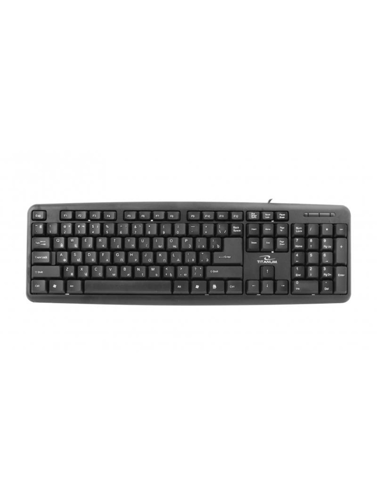 Esperanza TITANUM TKR101 STANDARD KEYBOARD. USB RUSSIAN - Tastatur - Russich - Schwarz