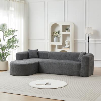 Unbranded "109.4"" L-Shaped Modular Cloud Sofa, Premium Chenille Curved Back Sectional Sofa"