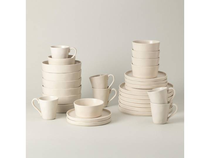 Costa Nova Kombiservice Lagoa, Perlmutt, Keramik, 30-teilig, 0,31 ml,0,51 ml, Made in Europe, Essen & Trinken, Geschirr, Geschirr-Sets, Kombiservice