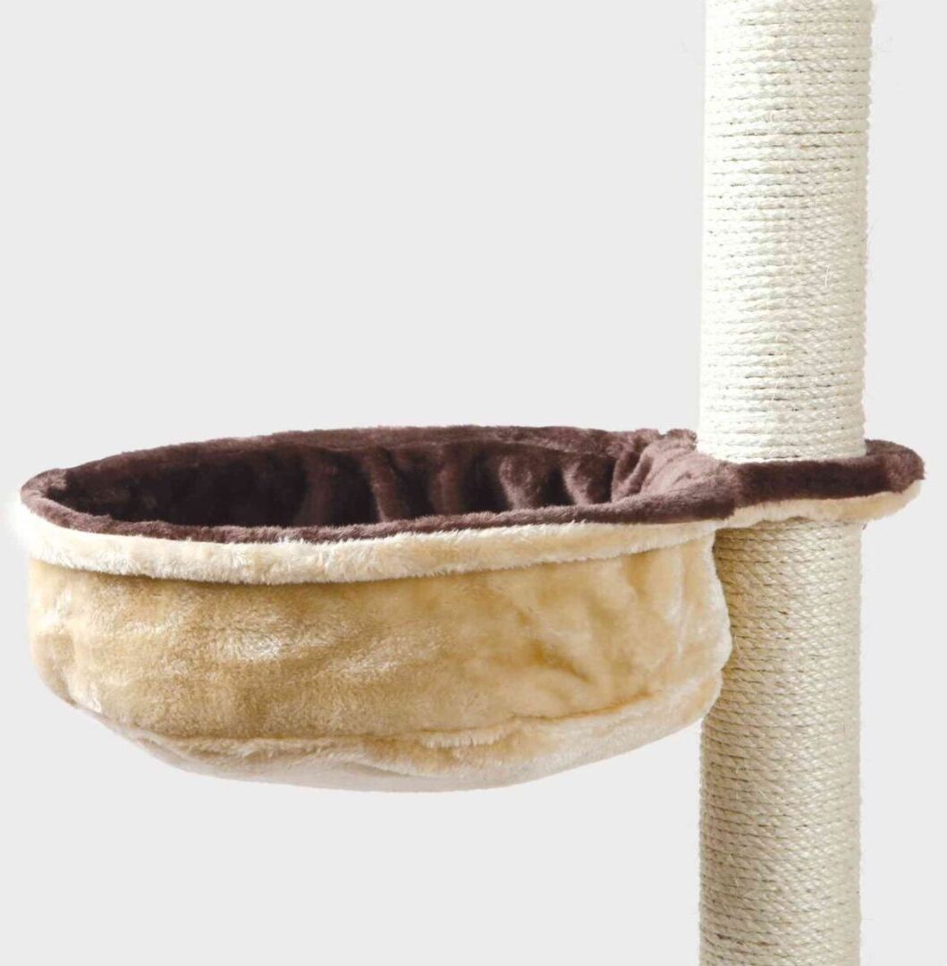 TRIXIE Kuschelsack für Kratzbäume, Plüsch, Ø 38 cm, beige / braun