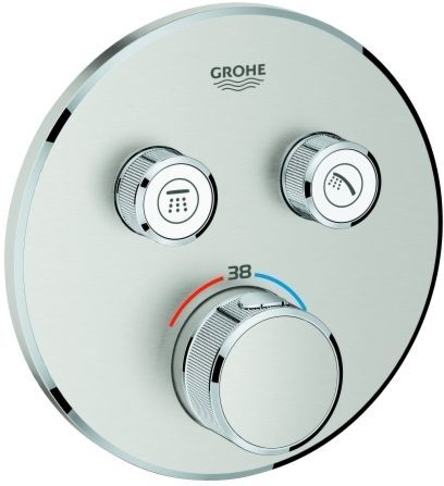 Grohe Grohtherm Smartcontrol Brausethermostat 29119DC0, supersteel, 2 Absperrventile