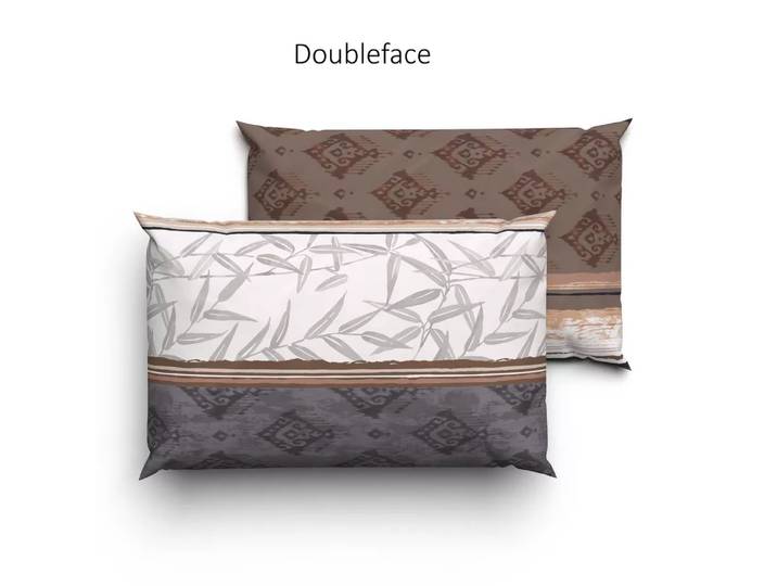 Lotus Bettwaren - Lotus Bettwäsche Satin Sabri, Sabri Satin Doubleface Bettwäsche, 65 x 100 cm, Multicolor