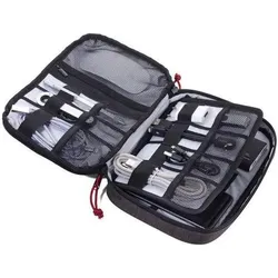 Troika, Schreibtisch Accessoire, BUSINESS TECH POUCH Kabeltasche für Elektronikzubehör, grau/schwarz