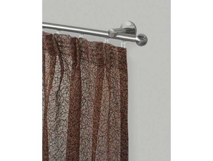 Gardinenstange GARESA KUGEL , silber (edelstahlfarben), L:310cm Ø:16mm, Eisen, Gardinenstangen, Gardinenstange, Innenlauf-Vorhanggarnitur, verlängerbar, Kugel, edelstahl optik